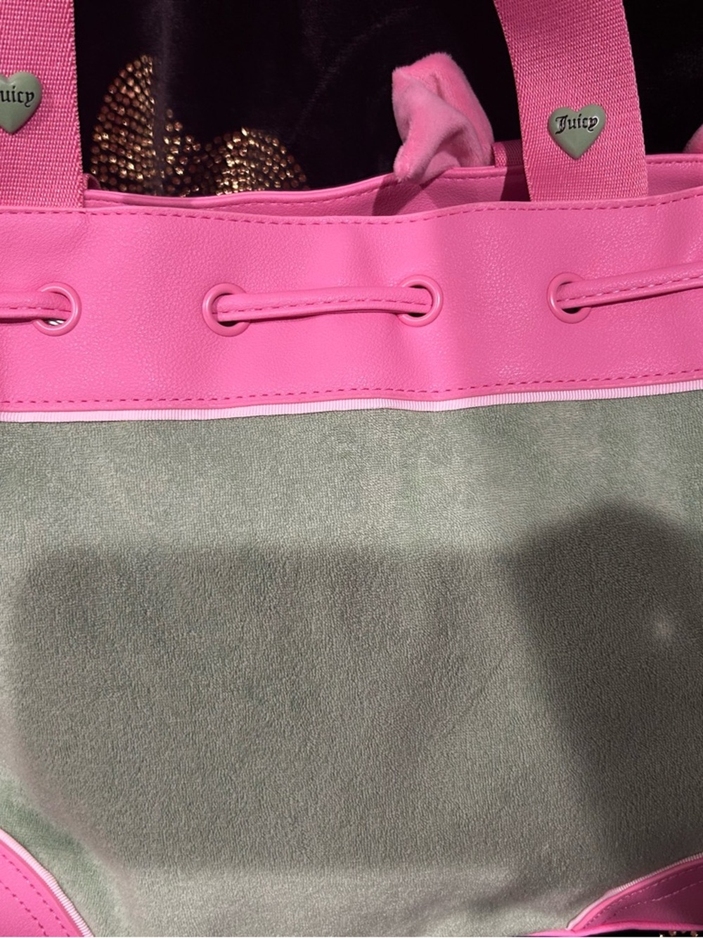 Juicy Couture Pink & Green Strawberry Tote - Picture 7 of 9